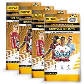 Topps Uefa Champions League Match Attax 24/25 Trading and Collection Card (Multipack 4)