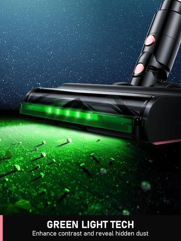 Cordless Vacuum Cleaner, 350W/30Kpa 8 in 1 Powerful Stick Vacuum, with Anti-Tangle Brush and Upgraded Green Light, 40mins Runtime Rechargeable Lightweight Vacuums for Hardwood Floor,Pet Hair in Saudi Arabia