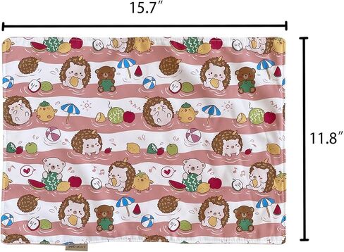 Pet Small Animal Bedding Fleece Cage Liner Fabric, 30 x 40 CM Blanket - Ideal for Guinea Pigs, Hedgehogs, Sugar Gliders - Reversible and Machine Washable (Pink) in Kuwait