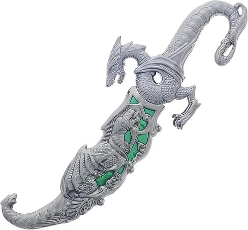 10" Fantasy Dragon Short Sword. Fixed Blade Metal Handle and Sheath. For Colloction, and Gifts. in Kuwait