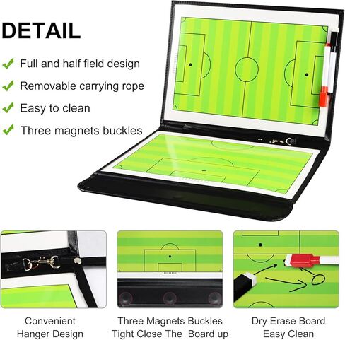 LEAP Football Coach Board Folding Portable Board with Magnets & Dry Erase in Kuwait
