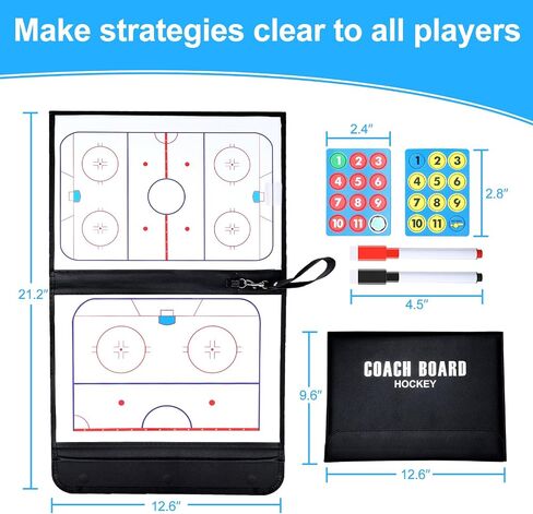 LEAP Football Coach Board Folding Portable Board with Magnets & Dry Erase in Kuwait