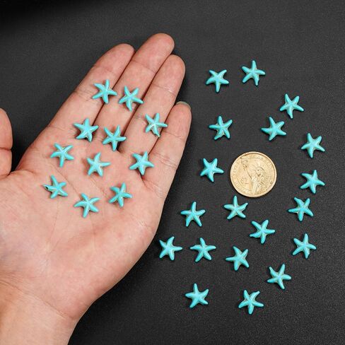 70pcs حبات السحر وسحر السحر اللطيف ، من أجل طقم صناعة المجوهرات DIY (أبيض （Starfish）) in Saudi Arabia
