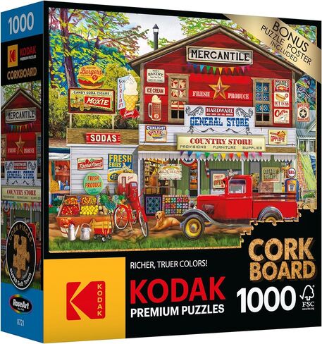 Roseart - Kodak Premium Cork - Lakeside Home - 1000 قطعة بانورامزو للألغاز للبالغين in Saudi Arabia