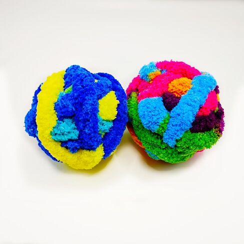 2 Pack Crochet Fidget Ball for Alzheimer Dementia Patients Sensory Toys for Skin Pickers Trichotillomania Stretch and Squeeze Stress Balls Skin Picking Fidget (Yarn Ball) in Kuwait