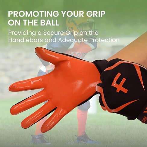 Football Gloves Youth Adult Pro 3.0 Upgrade Ultra Stick Palm Receivers Flexible Silicone High Grip Receiver Glove for Kids Boys Men Women in Saudi Arabia