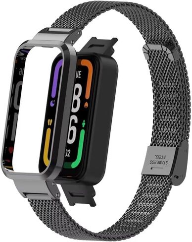 متوافق مع Xiaomi Redmi Smart Band Pro Strap، Redmi Smart Band Pro الفولاذ المقاوم للصدأ استبدال المعادن العصابات الأشرطة ملحقات حزام الساعة لسوار Xiaomi Redmi Smart Band Pro in Kuwait