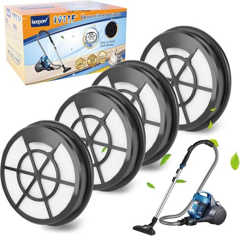 KEEPOW NEN110A Vacuum Filters for Eureka Whirlwind Bagless Canister Vacuum Cleaner NEN110A, NEN110B, NEN110D Series, 2 Pack in Kuwait