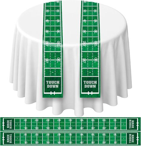 6 Pcs Basketball Party Table Runner 60 x 6 Inch Sports Tablecloth Runner Field Tablecloth Striped Basketball Table Runner for Sports Party Dining Room(Basketball) in Kuwait