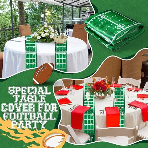 6 Pcs Basketball Party Table Runner 60 x 6 Inch Sports Tablecloth Runner Field Tablecloth Striped Basketball Table Runner for Sports Party Dining Room(Basketball) in Kuwait