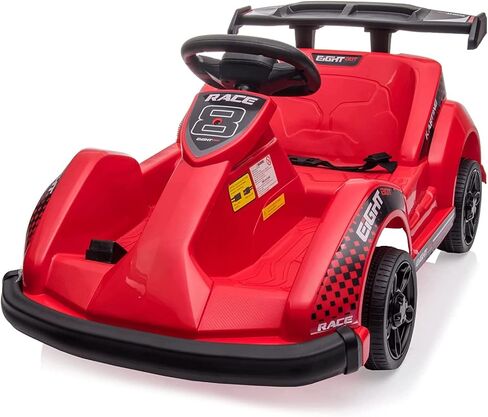 HONEY JOY Electric Go Kart, 6V Battery Powered Ride On Racing Car w/Remote Control, Safety Belt, Slow Start, Music, 4 Wheeler Electric Vehicle for Kids, Gift for Boys Girls (Pink) in Kuwait