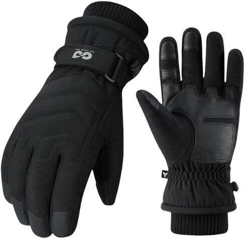 Winter Ski Snow Gloves for Men Women Youth Touchscreen Waterproof Cold Weather Hand Warming Gloves Winter Work Gloves in Kuwait