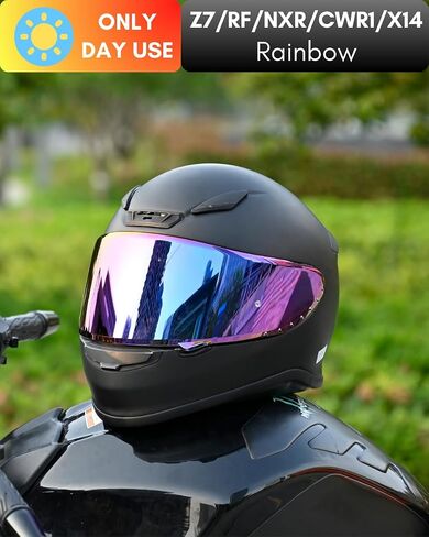 درع CWR-F1 لقناع RF-1200 Z7 NXR RF-SR X14 واقي خوذة دراجة نارية بديل للحماية من الأشعة فوق البنفسجية ضد الخدش، عالمي (Revo Deep Gold Red) in Kuwait