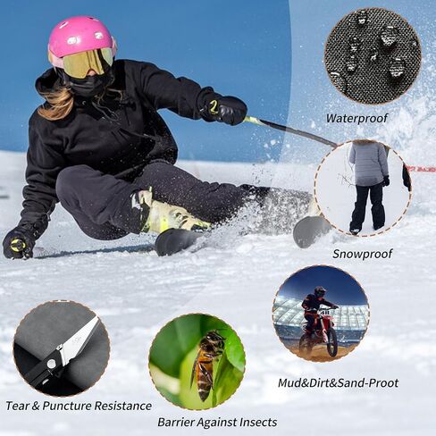 NICENEEDED Leg Gaiters Waterproof, Trimmer Brush Leg Gaiters for Hiking, Adjustable Boots Cover Legging Gaiter for Outdoor Hiking Snow Sand in Kuwait