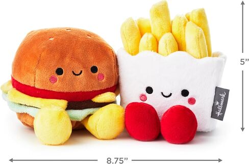 Hallmark Better Together Magnetic Plush (Hamburger and Fries) 5" Stuffed Toys, Easter Gifts for Kids in Kuwait