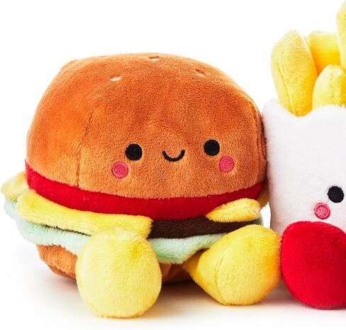 Hallmark Better Together Magnetic Plush (Hamburger and Fries) 5" Stuffed Toys, Easter Gifts for Kids in Kuwait