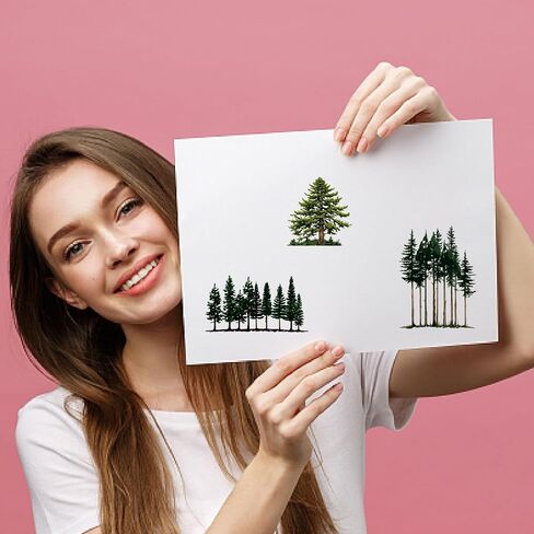 CRASPIRE Trees Clear Stamps Nature Forest Woods Silicone Stamp PVC Reusable Vintage Background Postmark Transparent Rubber Stamp Seals for Journaling Card Making Decor DIY Scrapbooking Supplies in Saudi Arabia