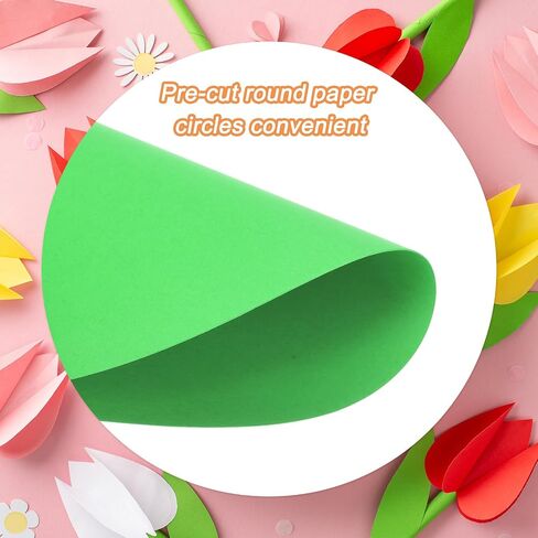 MECCANIXITY 30 PCS Golden Yellow Circle Cutouts Paper, 8 Inch Round Cutouts 200gsm/75lb Circle Cardstock for DIY Crafts Classroom Bulletin Board Decoration in Saudi Arabia
