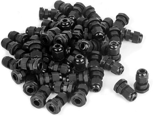 Cable Gland 20 Pack 3-25mm Waterproof Adjustable 1/4'', 3/8'', 1/2'', 3/4'', 1'' NPT Cable Gland Joints with Gaskets (Each 4 Pack, 20 Pack) in Saudi Arabia