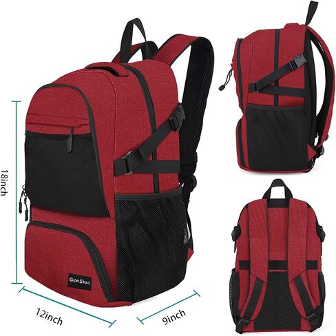 Sport Backpack - Multifunctional Sports Bag for Tennis, Badminton, Basketball etc, With shoe compartment in Saudi Arabia