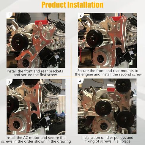 VVORHSBELL LS Air Conditioner Compressor Bracket Kit,Compatible with Sanden 508 LSX LS1 LS2 LS3 LS6 LS LQ4 LQ9 LS6 L92 L99 L33 LR4 Truck in Kuwait