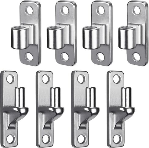 Cast Gate Hinges Heavy Duty, 304 Stainless Steel Wall Mount Gate Hinge with 5/8'' Pin, Durable Farm Gate Hinge, Non-Welded Fence Gate Hinge, Chain Link Fence Hinge, 2Pcs in Saudi Arabia