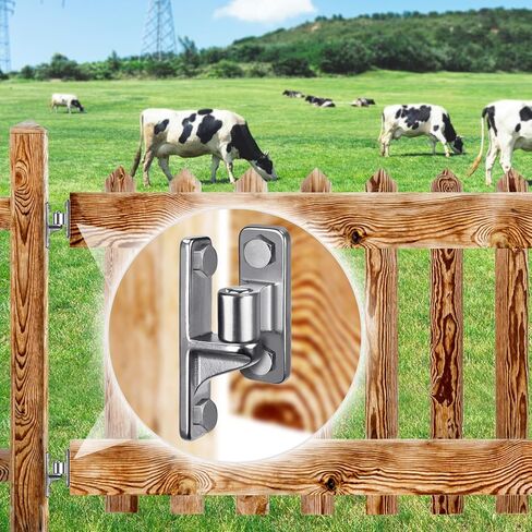 Cast Gate Hinges Heavy Duty, 304 Stainless Steel Wall Mount Gate Hinge with 5/8'' Pin, Durable Farm Gate Hinge, Non-Welded Fence Gate Hinge, Chain Link Fence Hinge, 2Pcs in Saudi Arabia