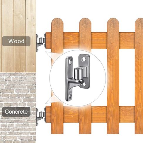 Cast Gate Hinges Heavy Duty, 304 Stainless Steel Wall Mount Gate Hinge with 5/8'' Pin, Durable Farm Gate Hinge, Non-Welded Fence Gate Hinge, Chain Link Fence Hinge, 2Pcs in Saudi Arabia