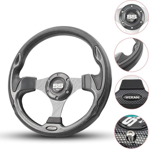 Golf Cart Steering wheel for EZGO YAMAHA and Club Car Precedent Most Golf carts Black in Kuwait
