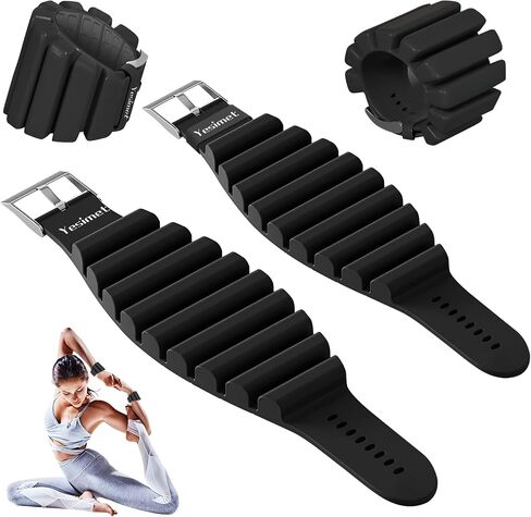 Ankle Weights for Women and Men, Adjustable Wrist and Ankle Weights Set of 2 (1Lb Each), Wearable Arm & Leg Weights for Home Gym, Yoga, Walking, Running,Swimming, Dance, Pilates, Cardio, Aerobics in Saudi Arabia