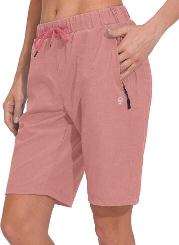 Little Donkey Andy Women's Lightweight Breathable Hiking Shorts, Quick-Dry Golf Shorts with Zipper Pockets, Air-Holes Tech in Saudi Arabia