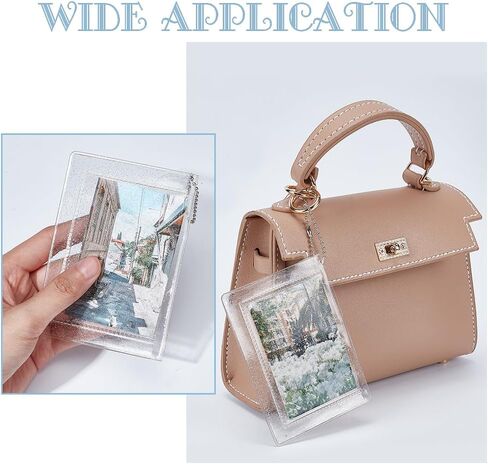 WADORN 4 Pieces Clear Coin Wallet Transparent PVC Card Holder Universal Mini Change Pouch with Snap Rectangle Card Case for Creadit Card Business Card Storage Organizer, 4.5x3.1 Inch, Clear in Kuwait