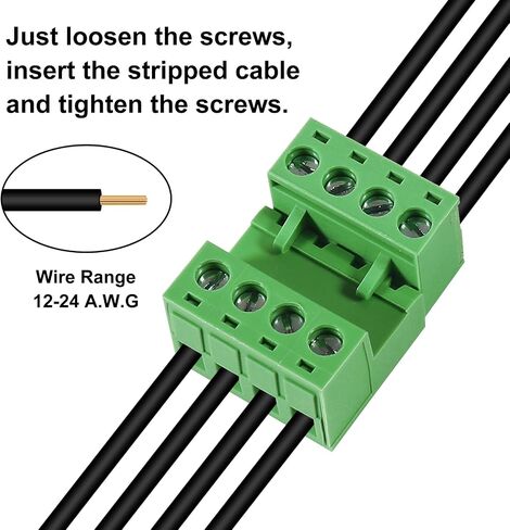 10PCS 5Pin 5.08mm Pitch Pluggable PCB Angle Screw Terminal Block Plug Connector Socket Panel Mount DIY 10Pcs 5Pin Phoenix Plug in Kuwait