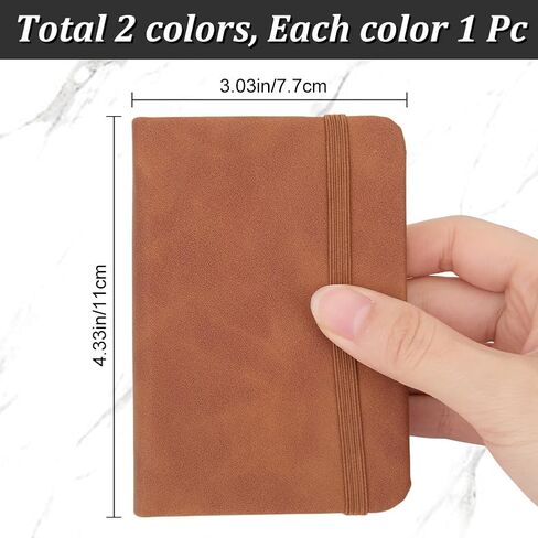 CRASPIRE Hardcover Suede Pocket Notebook 4.33 x 3 Inch Small Notebook Journals A7 Mini Notepad Tiny Lined Journal Notebook for Office Home School Writing Supplies 2pcs Green Pink in Saudi Arabia