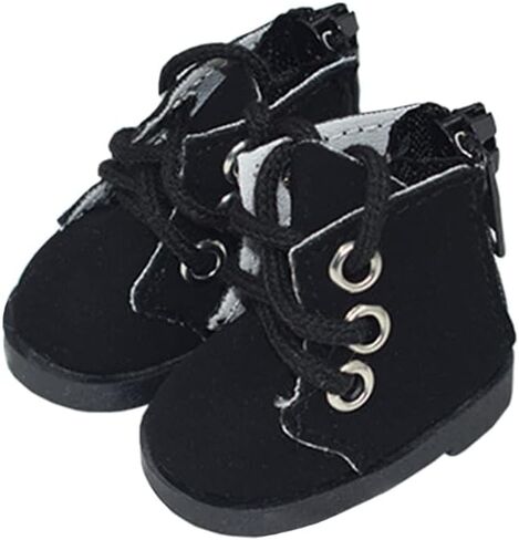Niannyyhouse 15cm دمية ألوش أحذية الجلود طول 4.5 سم 6in دمية 1/6BJD الملحقات (B-Black) in Kuwait