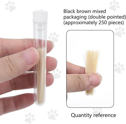 SoeKoa 250pcs Simulated Animal Whiskers for Crafts Needle Felting, Craft Animal Whiskers 3 Inches, Suitable for Muppet Whiskers (Black) in Saudi Arabia