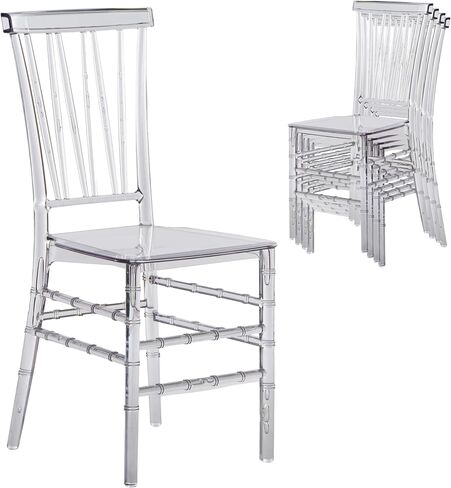 Stackable Chiavari Style Clear Acrylic Event Chairs in Saudi Arabia