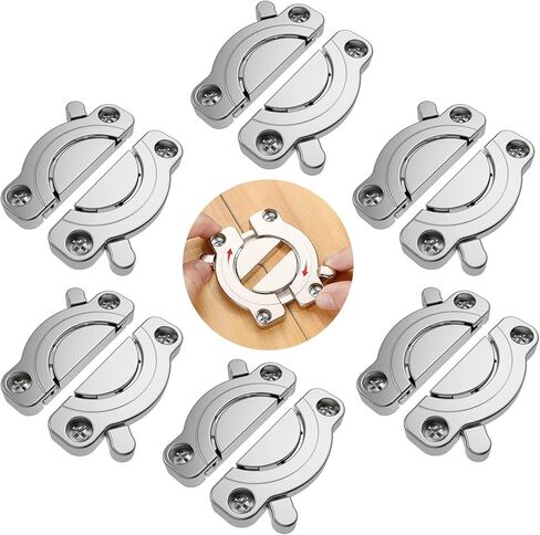 Zinc Alloy Table Buckle Connectors, Table Board Connector Hardware Accessories Heavy Duty Zinc Alloy，2pcs/4pcs/6pcs/8pcs (4, Metallic Color) in Saudi Arabia