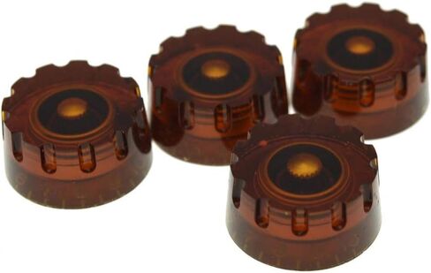 KAISH Pack of 4 American Spec LP Guitar Knurled Speed Dial Knobs 24 Fine Spline Control Knobs for Les Paul with CTS Split Shaft Pots Black in Kuwait