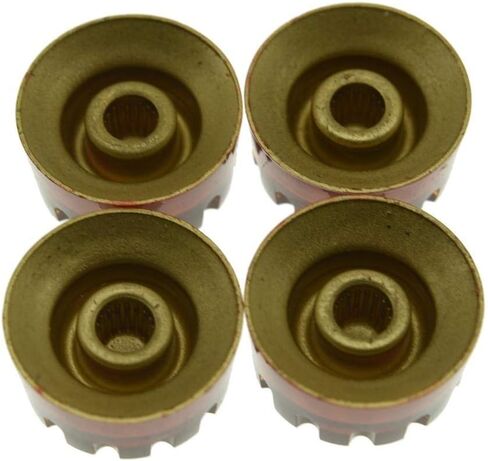 KAISH Pack of 4 American Spec LP Guitar Knurled Speed Dial Knobs 24 Fine Spline Control Knobs for Les Paul with CTS Split Shaft Pots Black in Kuwait