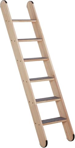 SHENGOCASE Solid Wood Wall Leaning Cat Ladder for Indoor Cats and Small Medium Dog, Stair Step for Window Bed, Wall Climbing Furniture (47.2") in Kuwait
