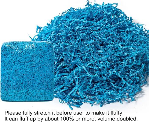 Mefleet 1 LB Crinkle Cut Paper Shred Filler Black Crinkle Paper Shredded Paper for Gift Box - Gift Basket Filler - Gift Box Stuffing for Christmas, Halloween Packaging Wrapping in Kuwait