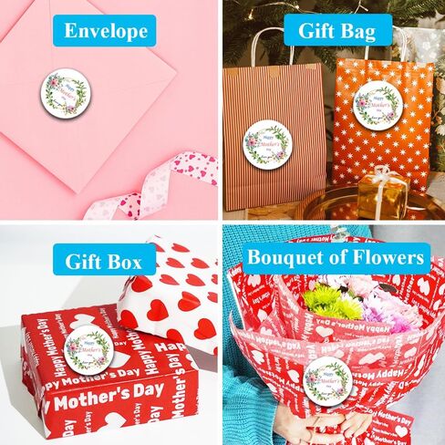 120pcs ملصقات عيد الأم السعيدة ، ملصق 2 بوصة من ملصقات عيد الأم ، علامات عيد الأم الحب ، حفلات عيد الأم تفضل الزخارف للصناديق والأظرف والبطاقات in Kuwait