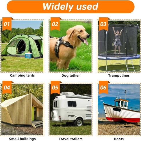 Ground Anchors Screw In -15" Mobile Home Anchors, Trampoline Stakes Anchors High Wind, Shed Anchors, Swing Set Anchors, Trampoline Anchors, Screw In Ground Anchors, Spiral Ground Anchors -2 Pcs in Kuwait