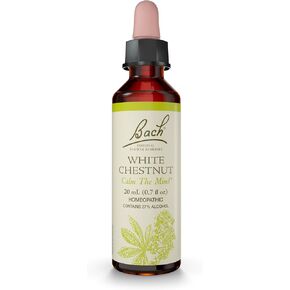 Bach Original Flower Remedies, White Chestnut for Calming Repetitive Thoughts, Natural Homeopathic Flower Essence, Emotional Wellness and Stress Relief, Vegan, 20mL Dropper