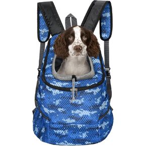 مايل هاي لايف | المشي لمسافات طويلة في الهواء الطلق Pet Carrier Propack | حاملة كيتي جرو Cat | حامل الكلاب للكلاب الصغيرة | حقيبة الظهر الكلب مع شبكة قابلة للتنفس مع حشوة ناعمة (زرقاء مموهة ، صغيرة (حزمة من 1))