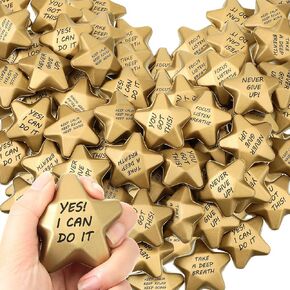 Tradder 150 pcs كرات الإجهاد التحفيزية كرات الرغوة Star Mini Relief Calls Star Fruction Toys للأطفال