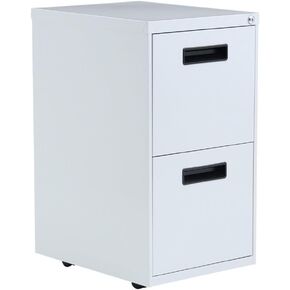 ALERA ALEPAFFLG PA54-2820LG قاعدة التمثال ، اليسار أو اليمين ، 2 أدراج ملفات قانونية/أحرف ، 15-7/8W × 28-1/4H X 19-3/4D ، رمادي فاتح