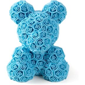 3D Printed Bear Toy – Stress-Relief Desk Toy & Stylish Home Decor Ideal Gift Managing Autism/ADHD Eco-Friendly PLA Design – Purple