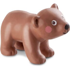 Haba Little Friends Brown Bear Cub - لعبة حيوانات بلاستيكية مكتنزة